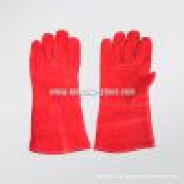 Red Cow Split Long Sleeve Welding Work Glove (6502)